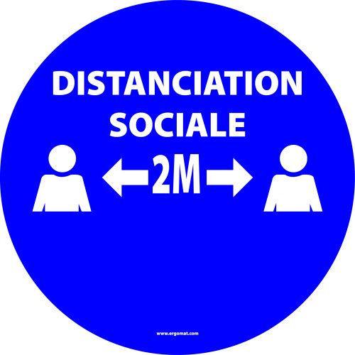 Affiche de Distanciation Sociale - Option Graphique NN