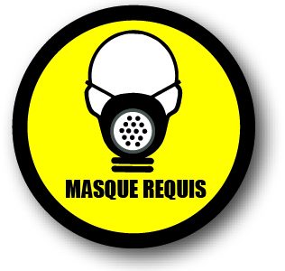 DuraSign pictogramme MASQUE REQUIS (ROND)