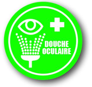 DuraSign pictogramme DOUCHE OCULAIRE (ROND)