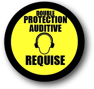DuraSign pictogramme DOUBLE PROTECTION AUDITIVE REQUISE