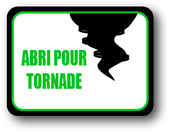 DuraSign pictogramme ABRI POUR TORNADE