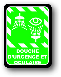 DuraSign pictogramme DOUCHE D'URGENCE ET OCULAIRE