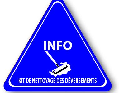 DuraSign pictogramme KIT DE NETTOYAGE DÉVERSEMENTS