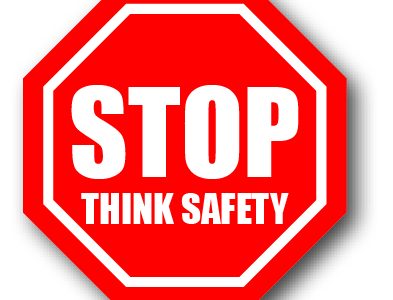 DuraSign pictogram STOP THINK SAFETY