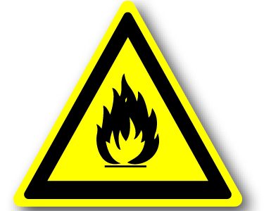 DuraSign pictogram TRIANGULAR FIRE HAZARD