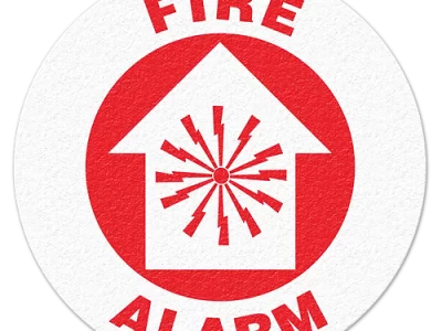 Anti-Slip 17'' Safety Floor Sign - FIRE ALARM