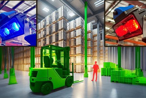 Ensemble capteur sonore et lumière bleue