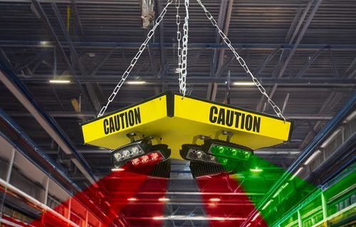 Système de sécurité à projection pour intersections à quatre voies - CrossPathAlert