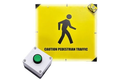 Bouton poussoir ergonomique et panneau DEL 24 pouces combinés